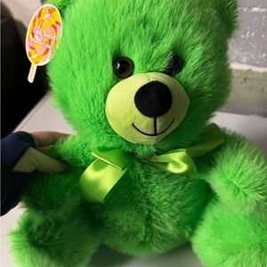 Green Plush Teddy Bear